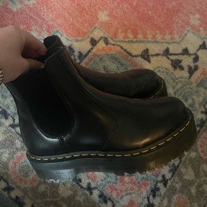 Doc Marten Black Platform boots